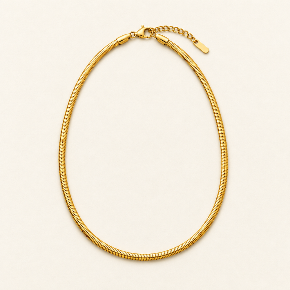 Quiet Line Snake Chain Choker