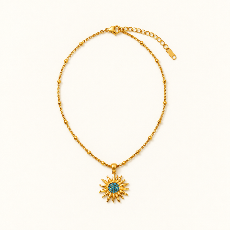 VEYRISSA Solar Halo Pendant Necklace — product view