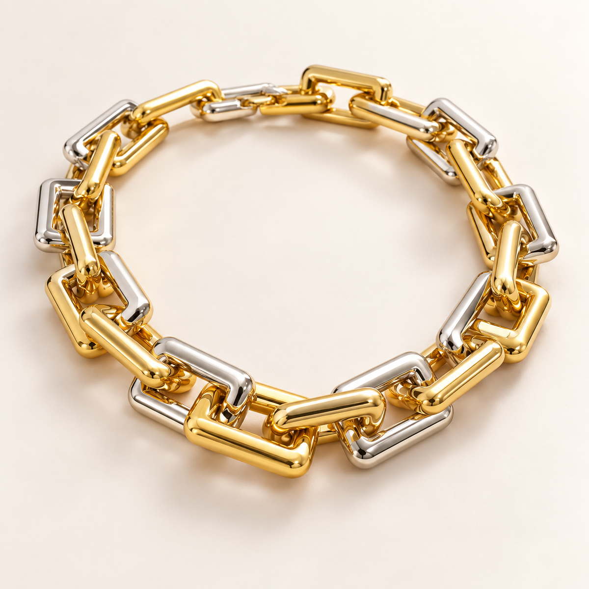 VEYRISSA Sculpted Link Choker — angled view