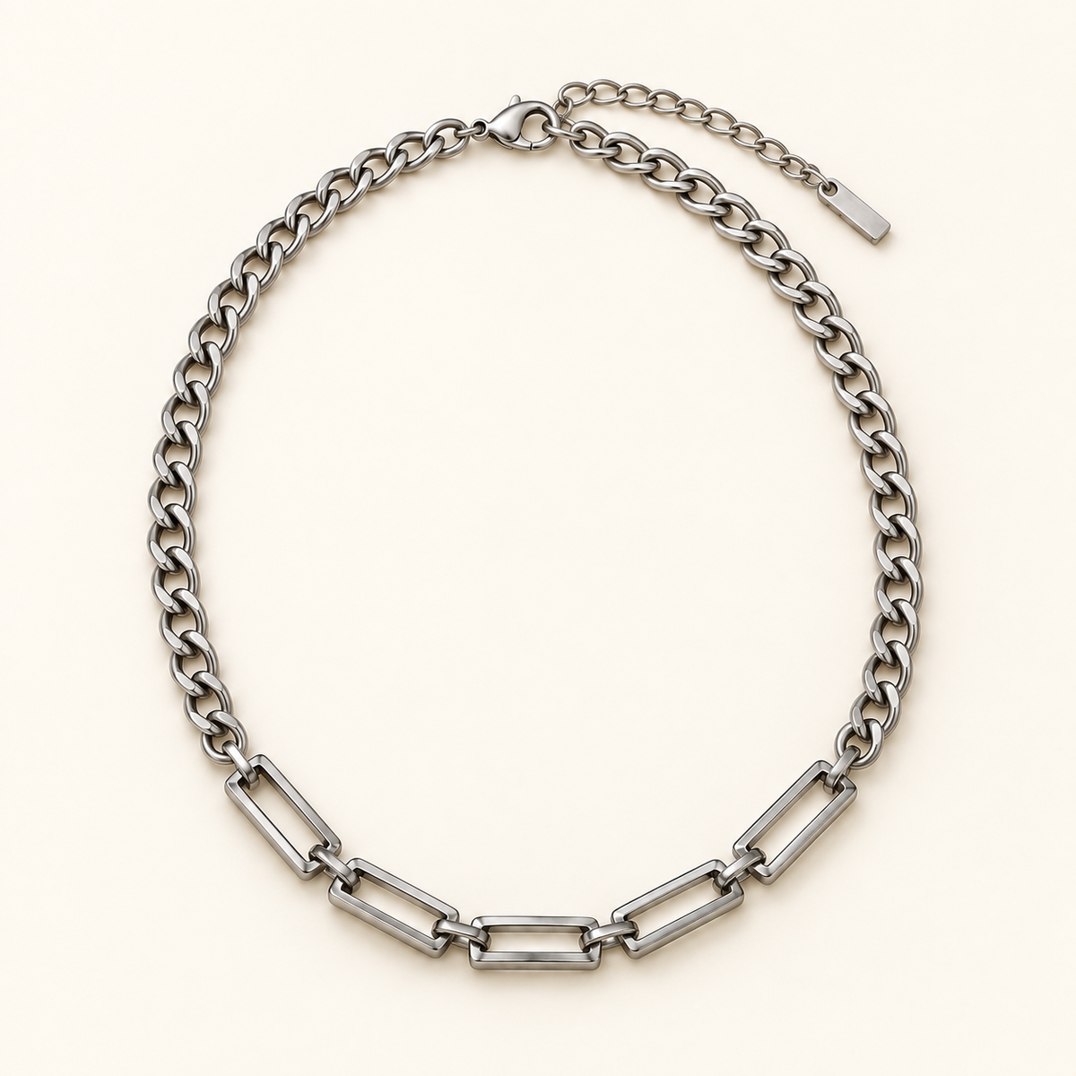 VEYRISSA Bar-Link Chain Necklace — product view