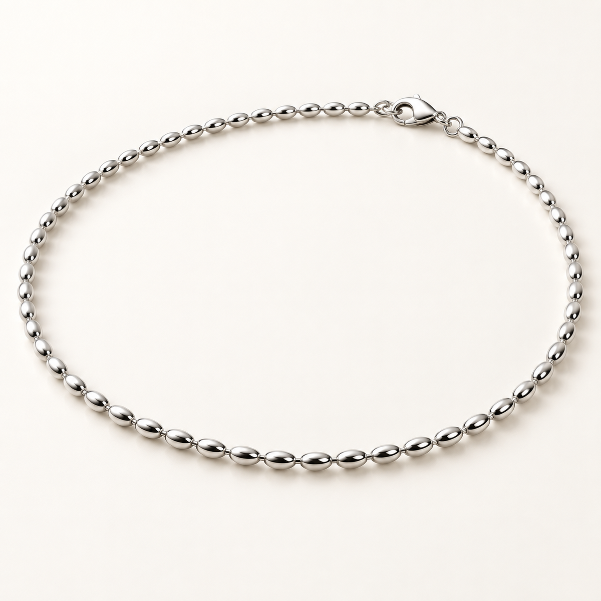VEYRISSA Fine Bead Chain Choker — angled view