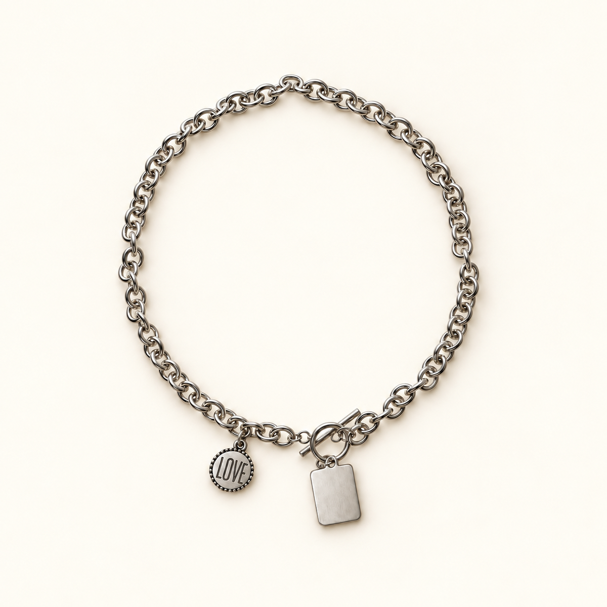 VEYRISSA Duke Love Coin Toggle Necklace — product view