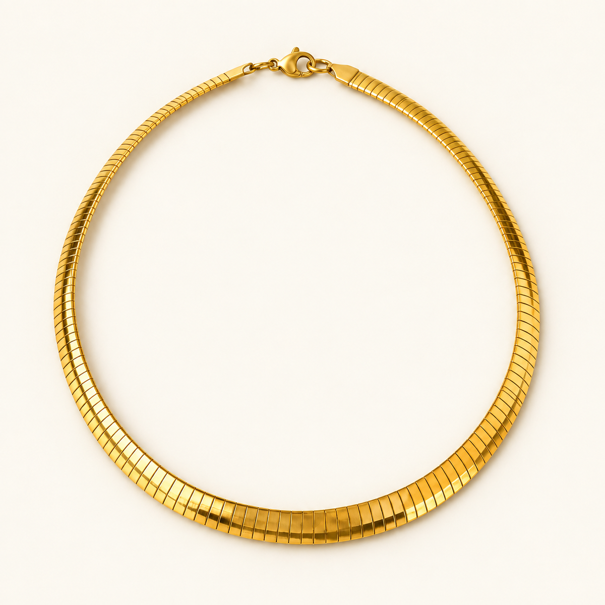 VEYRISSA 6mm Flat Snake Chain Choker — product view
