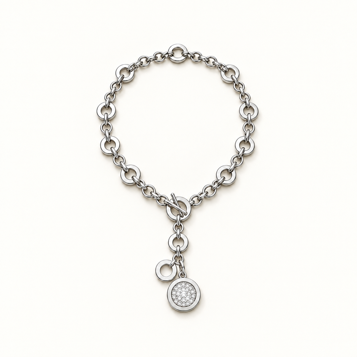 VEYRISSA Crystal Ring Y Necklace — product view